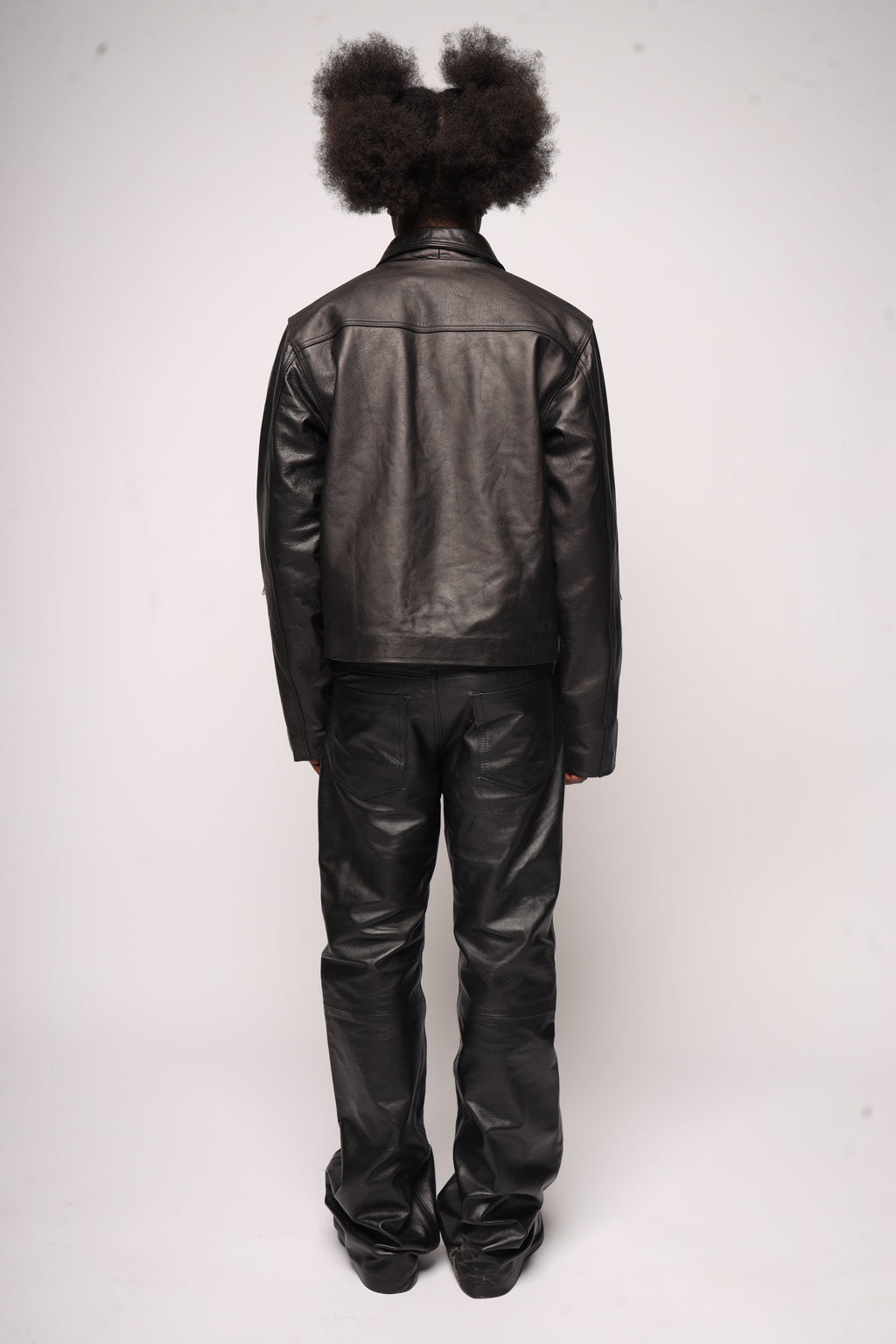 Zipped Leather Jacket - VELMONTU