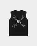 Kaleb A. Bearden BB Monogram Signature Tank top with signature logo and monogram design, casual sleeveless athletic wear.