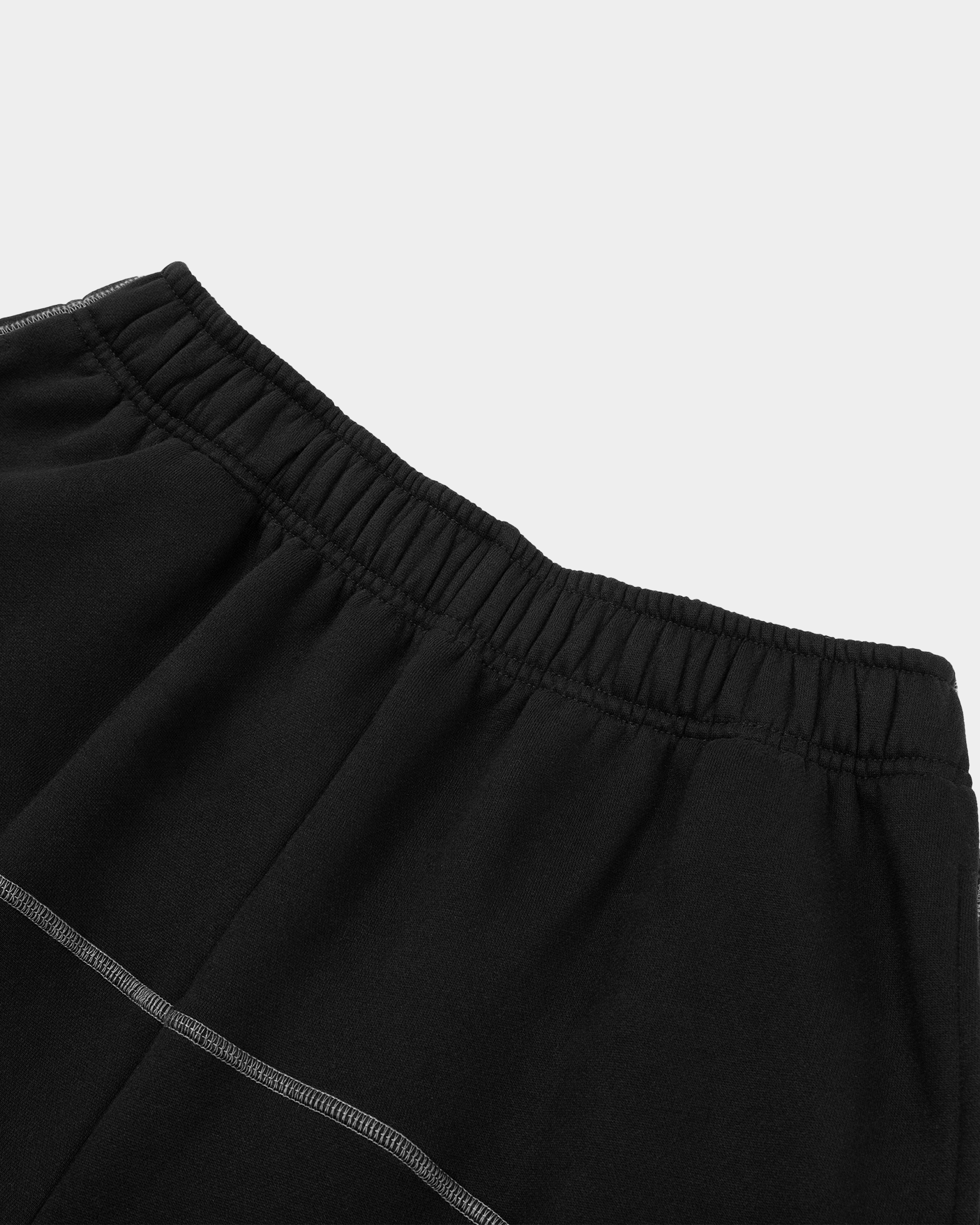 Kaleb A. Bearden Blakely Contrast Sweatpant featuring black and white color blocking and comfortable fit.