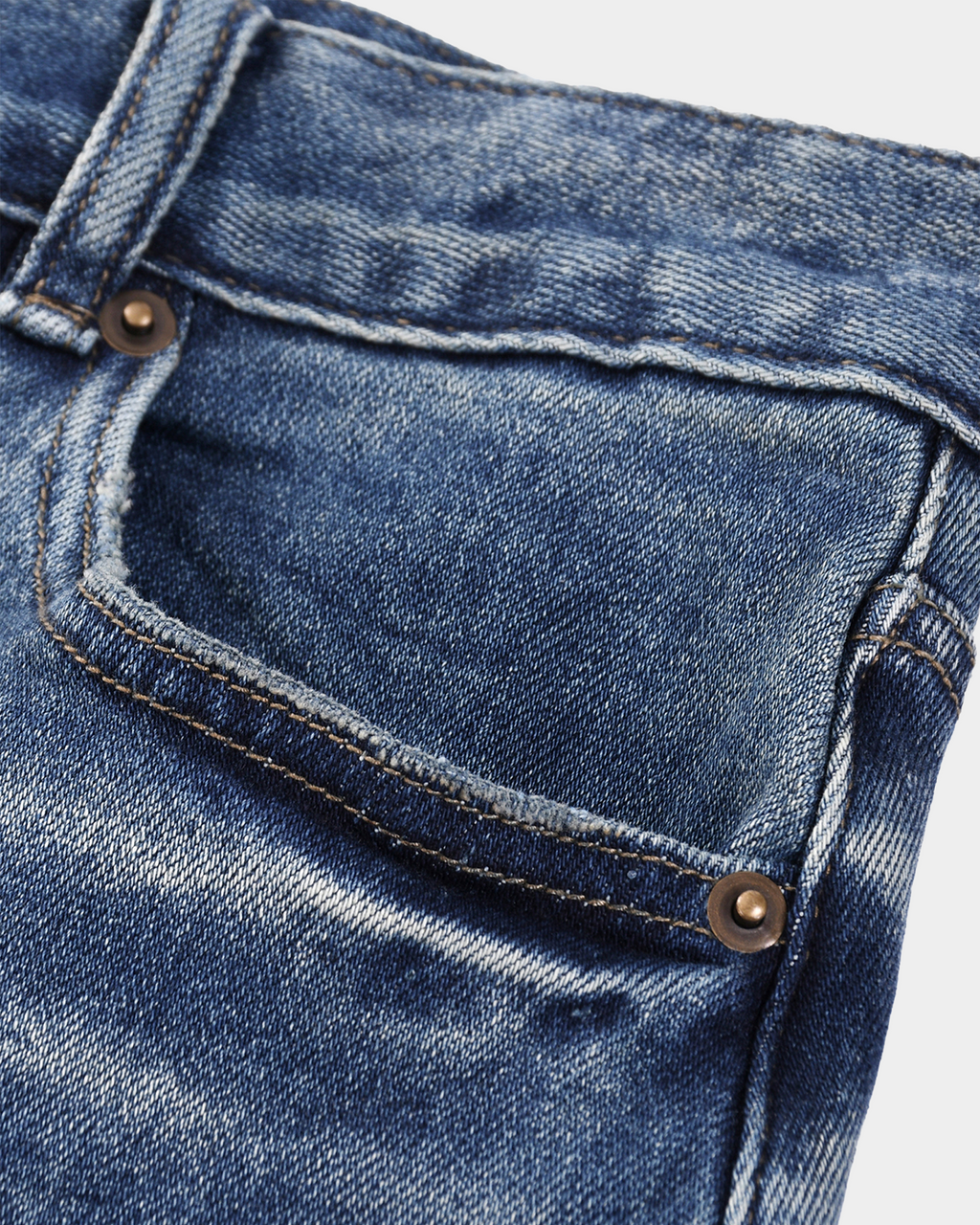 Vintage workwear jean by Kaleb A. Bearden, showcasing rugged denim fabric and classic fit with visible stitching and durable design.