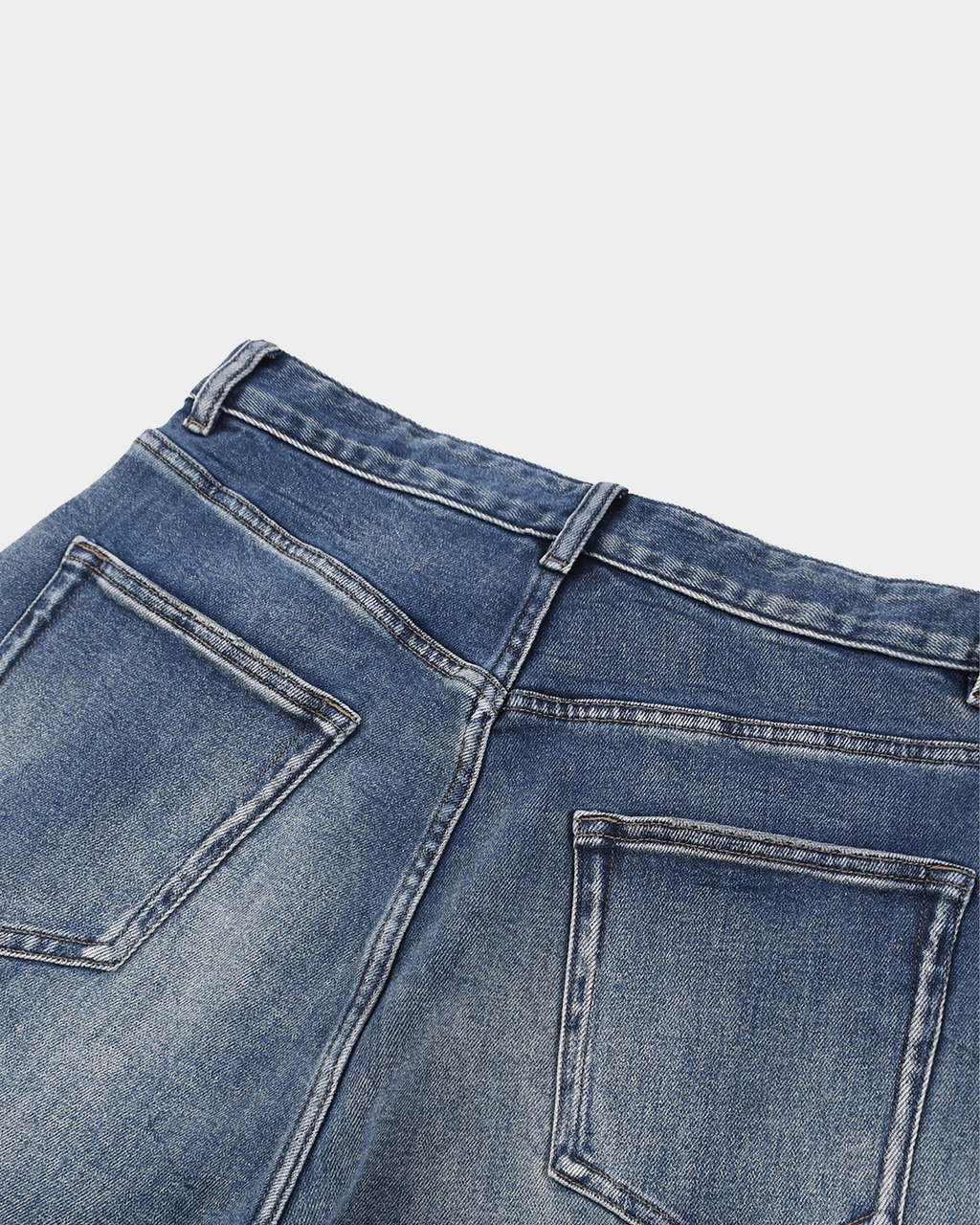 Vintage Kaleb A. Bearden workwear jeans showing classic denim fabric and relaxed fit style.