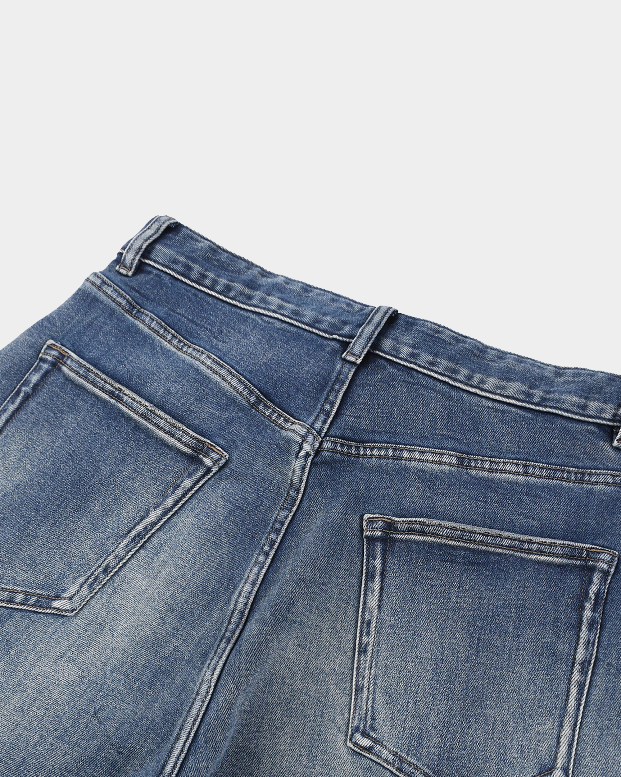 Vintage Kaleb A. Bearden workwear jeans showing classic denim fabric and relaxed fit style.