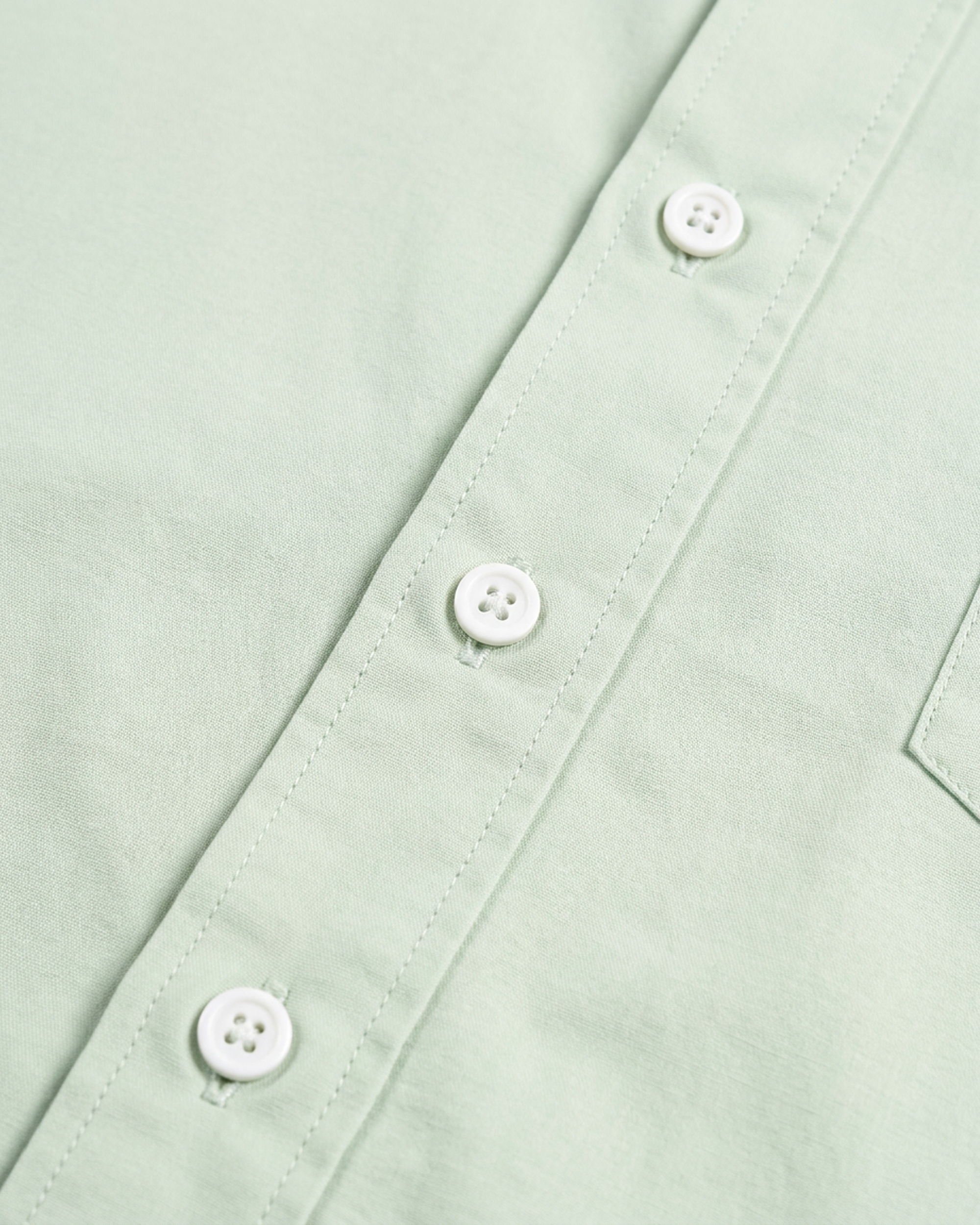 ODMPOD BB Mint Drop Shoulder Shirt showing soft mint green fabric with relaxed fit and drop shoulder design.