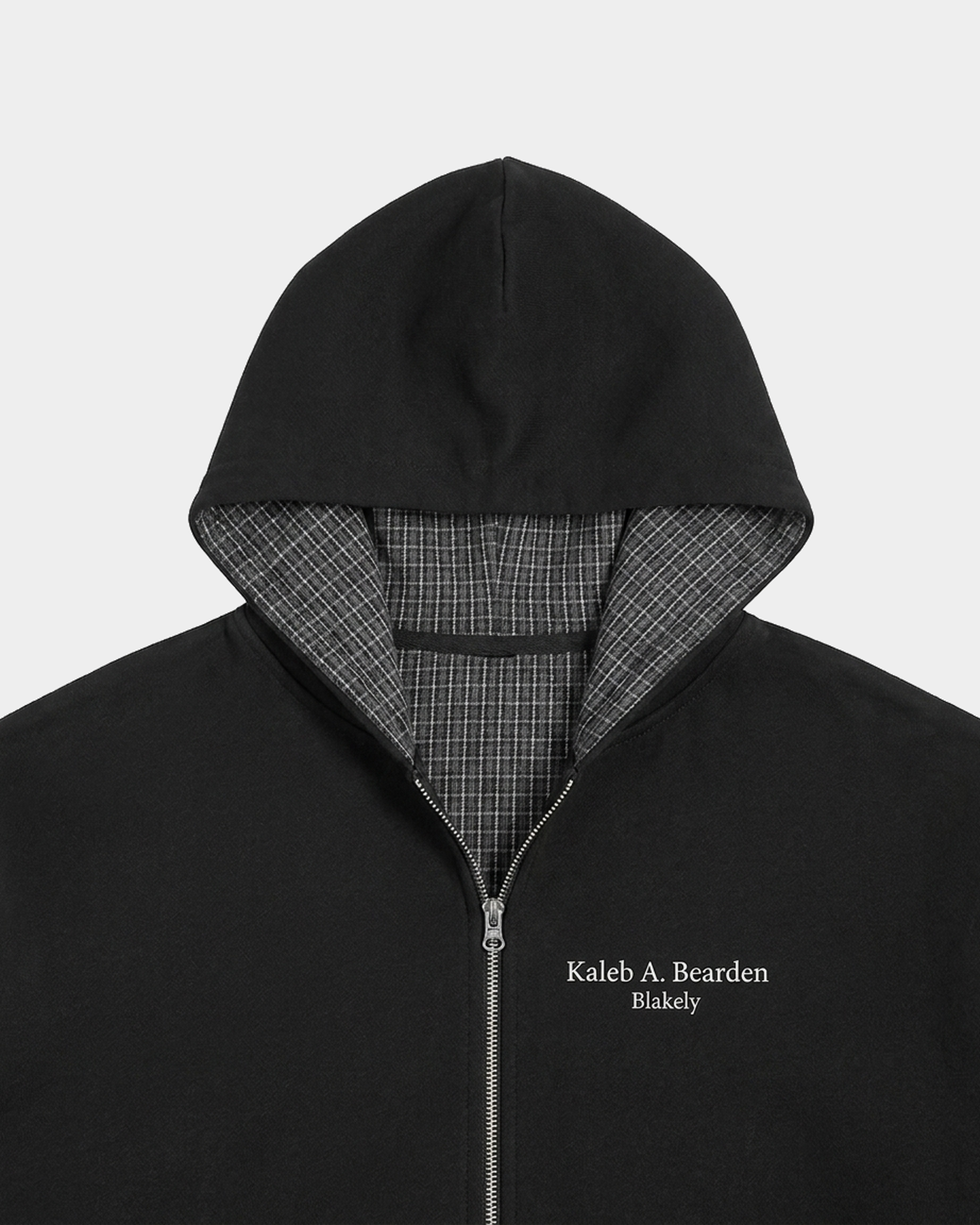 KAB Plaid-Lined Hoodie