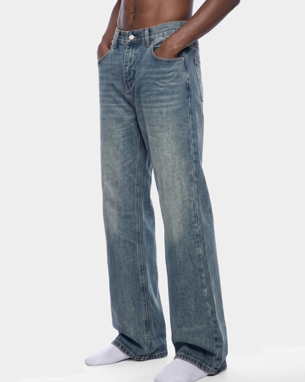 Washed Blue Flare Jean