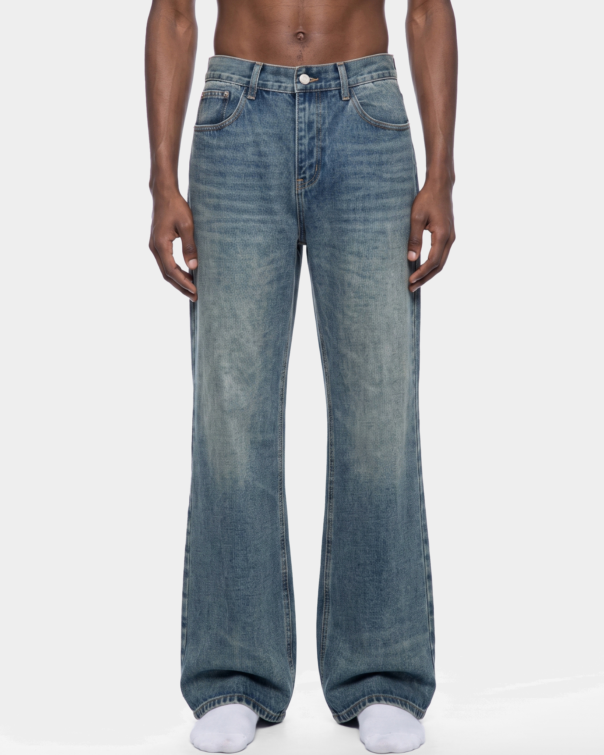 Washed Blue Flare Jean