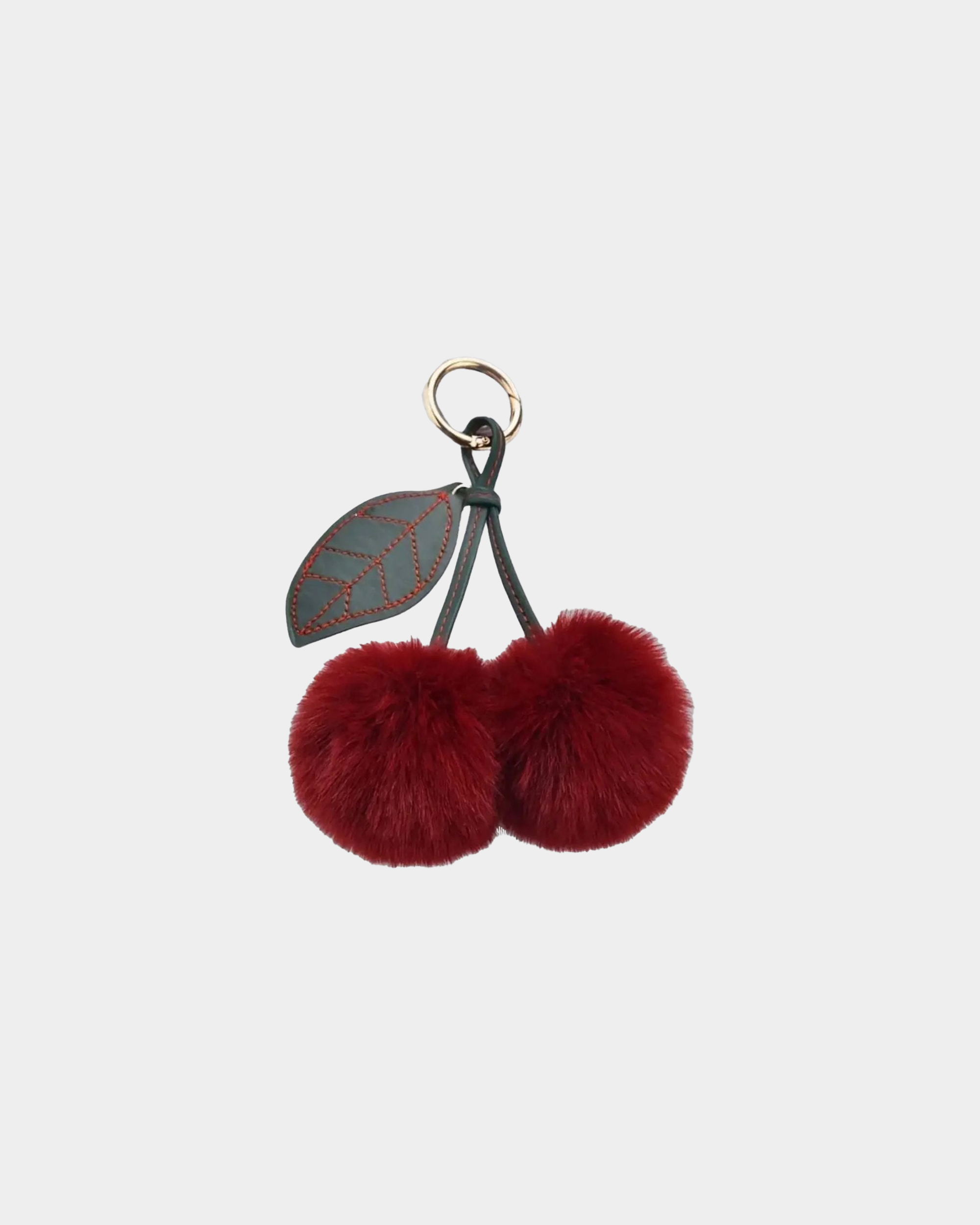 Cherry Pom Key Charm