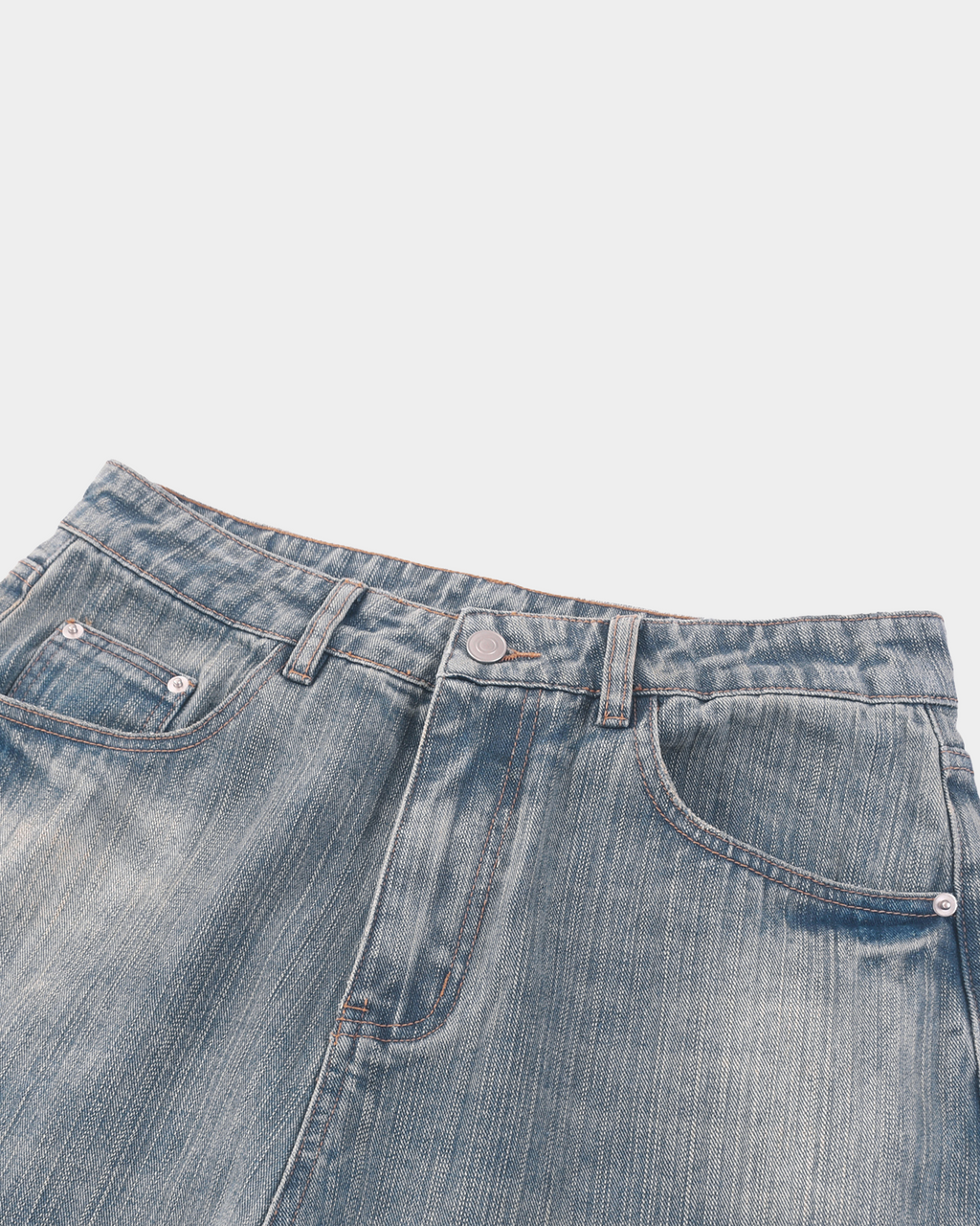 Kaleb A. Bearden Monogram Brushed Denim Pants featuring a stylish monogram design and comfortable brushed denim fabric.