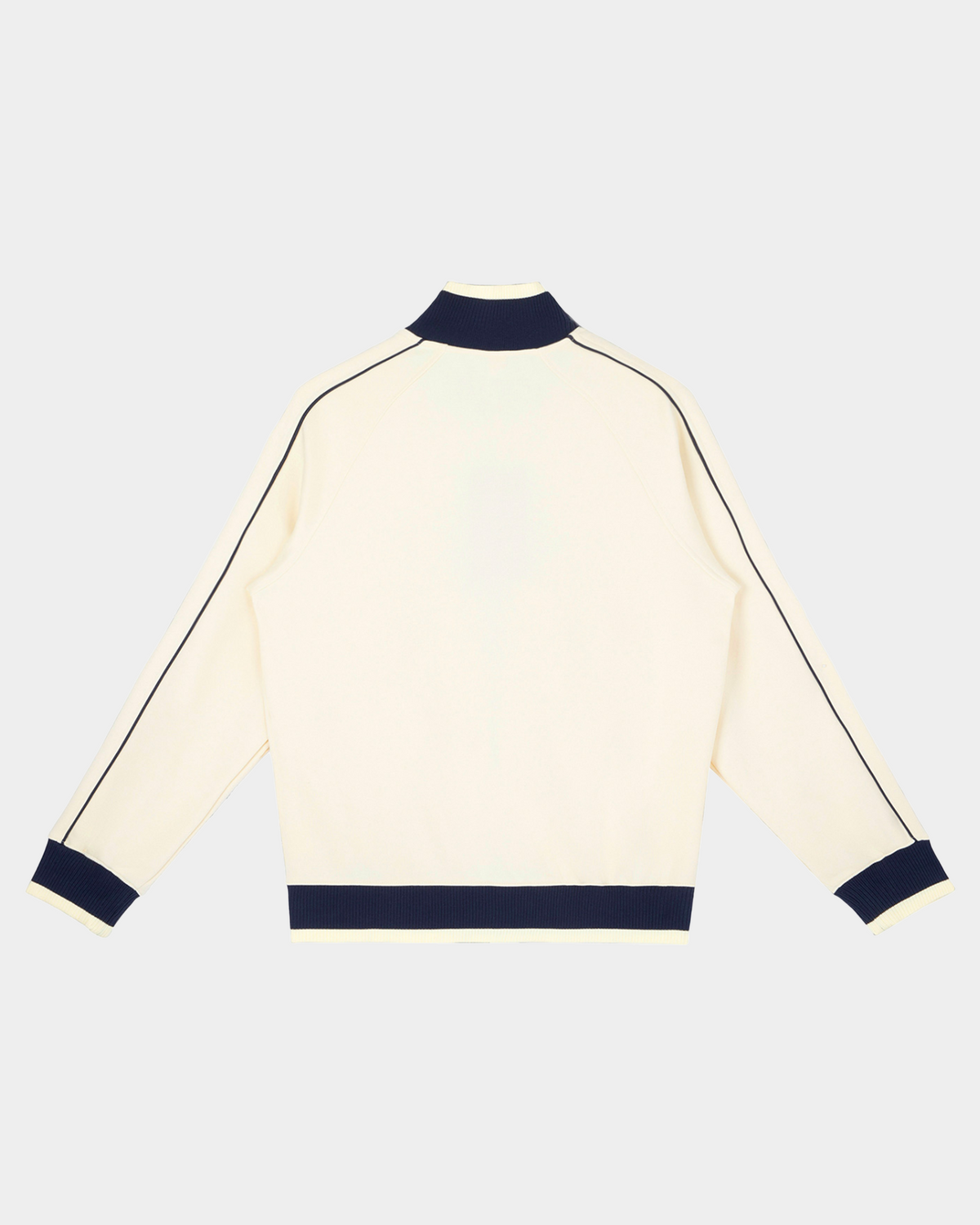 ODMPOD Home Blues Track Jacket showing blue and black fabric with a sporty design and zip-up front.