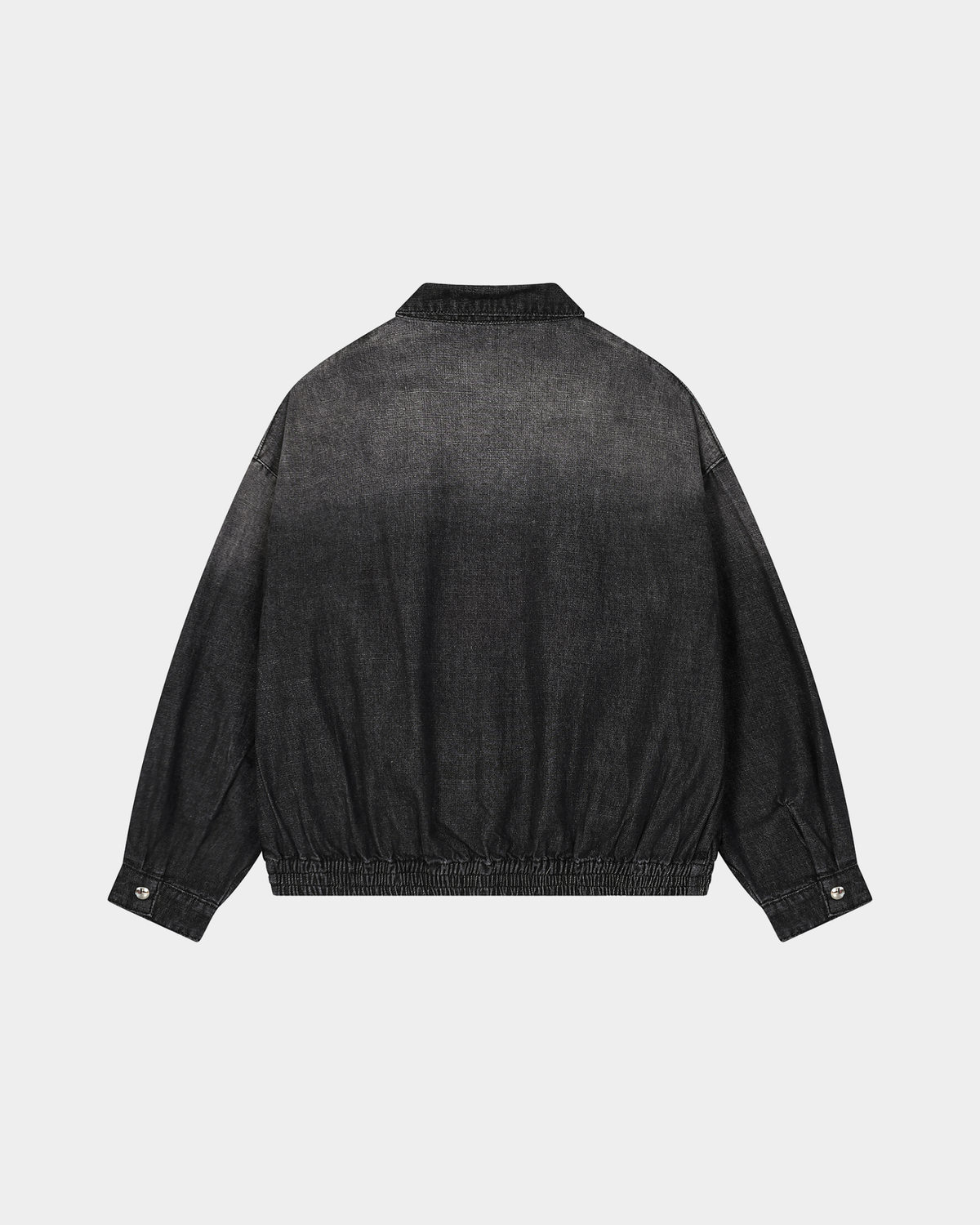 ODMPOD KAB Washed Blouson showcasing a casual, washed fabric jacket with a relaxed fit and stylish design.