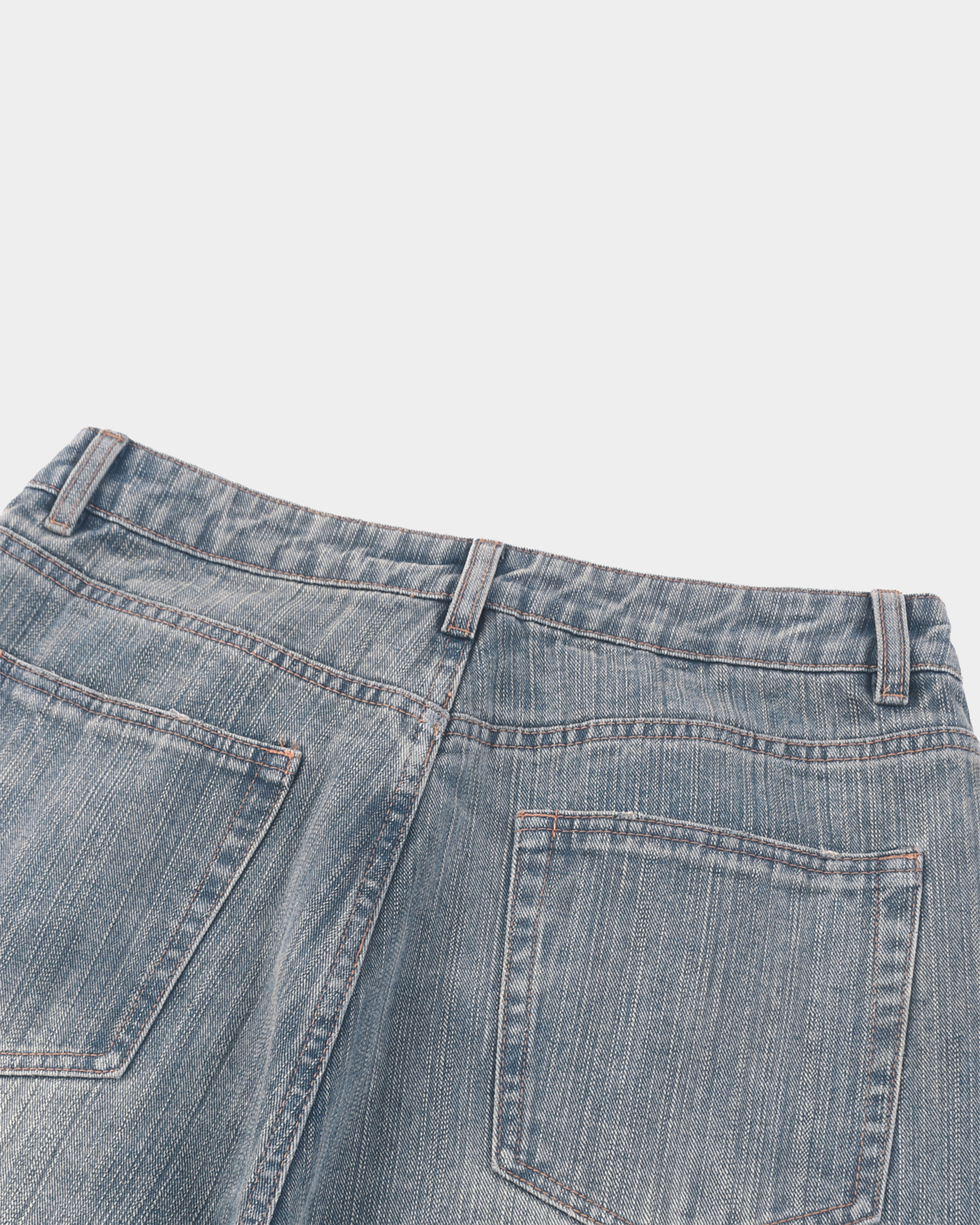 Kaleb A. Bearden Monogram Brushed Denim Pants featuring a stylish design and monogram detail on brushed denim fabric.