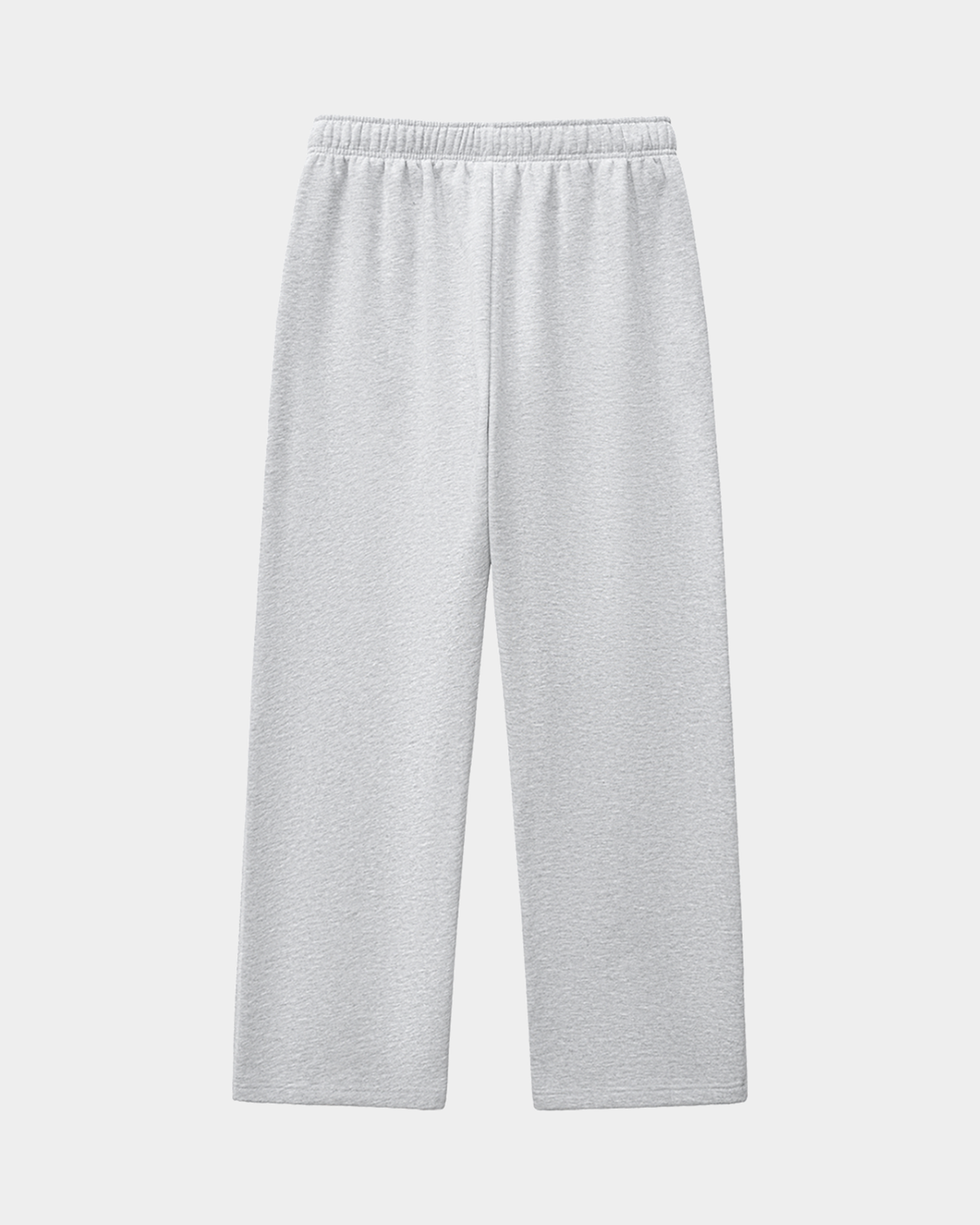 Soft gray R.S fleece sweatpants by ODMPOD, featuring an elastic waistband and relaxed fit, ideal for casual wear.
