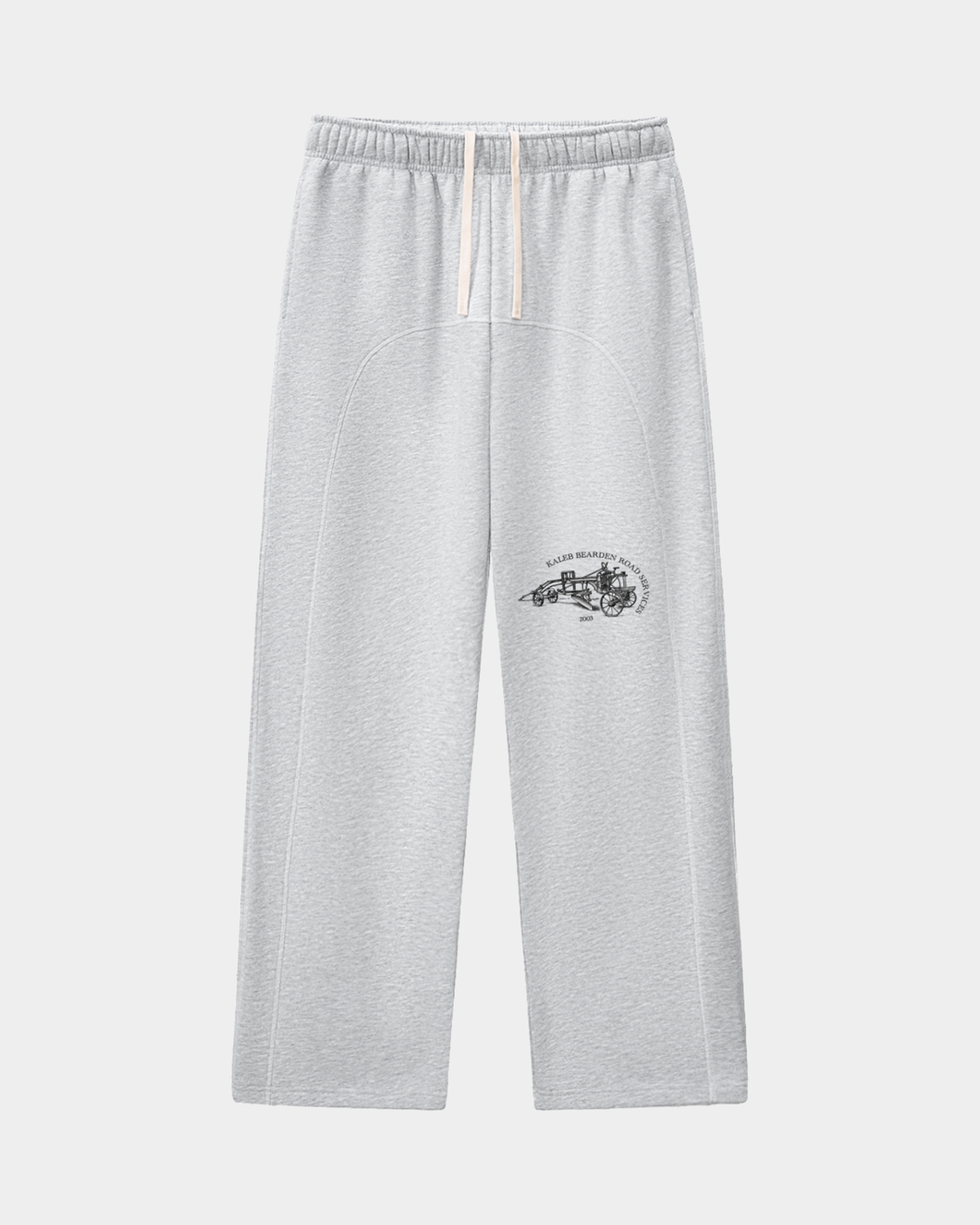 ODMPOD R.S fleece sweatpants in black, with elastic waistband and relaxed fit, perfect for comfortable casual wear.