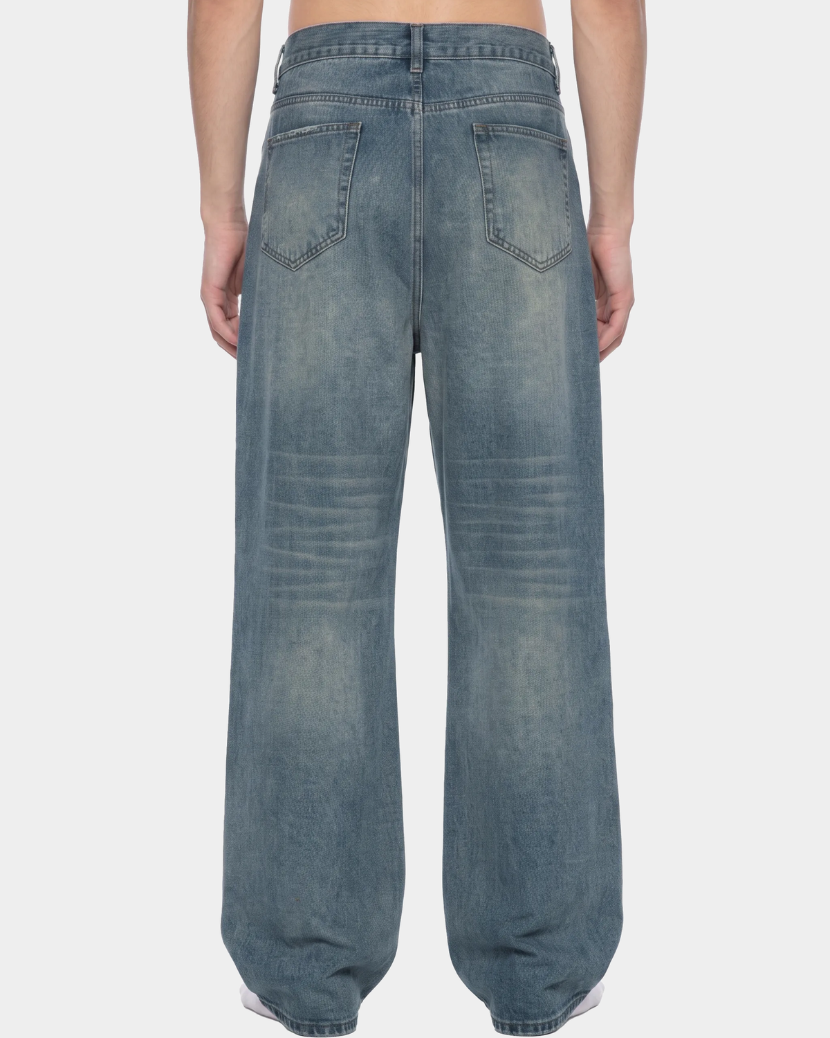 ODMPOD KBMIFH wide-leg jeans featuring a high-waisted fit and relaxed silhouette, shown in a light denim wash.