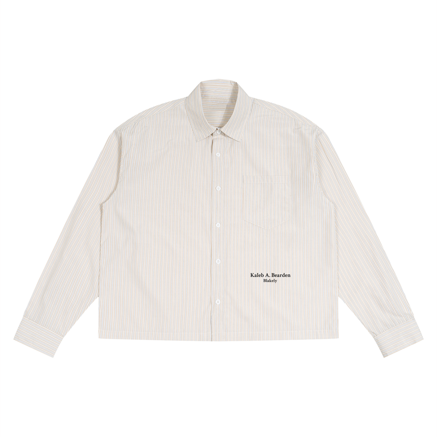 ODMPOD KAB Cream Drop shirt featuring a stylish cream-colored fabric and unique drop shoulder design.