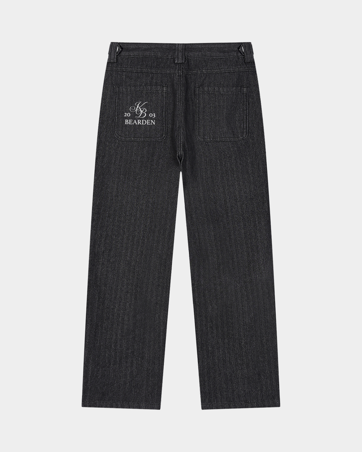 Light blue ODMPOD casual leg jeans with a relaxed fit, featuring classic five-pocket design and denim texture.
