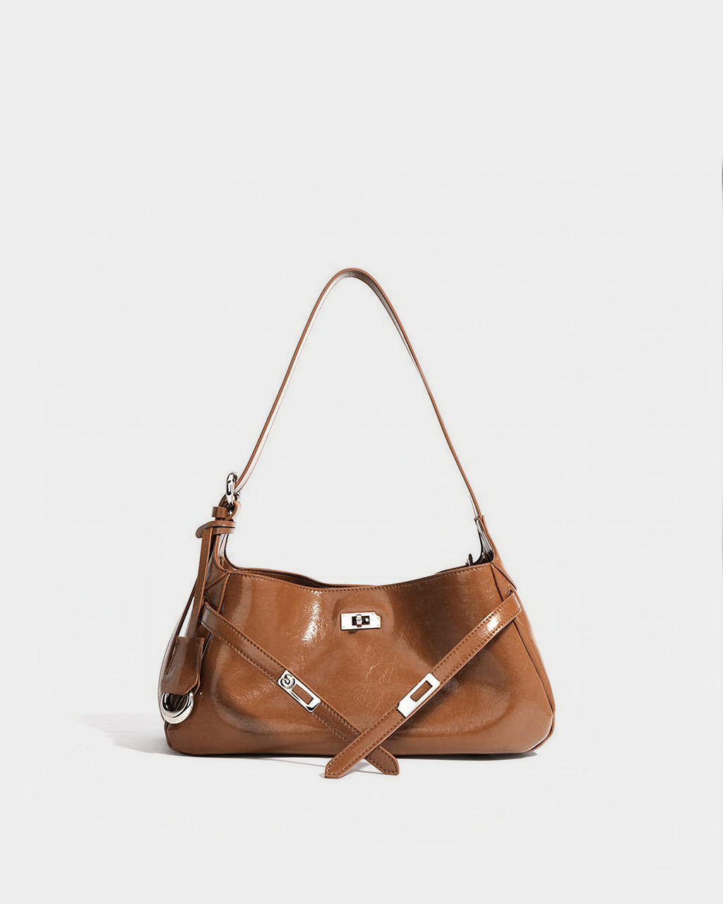 Calden Leather Shoulder Bag - VELMONTU