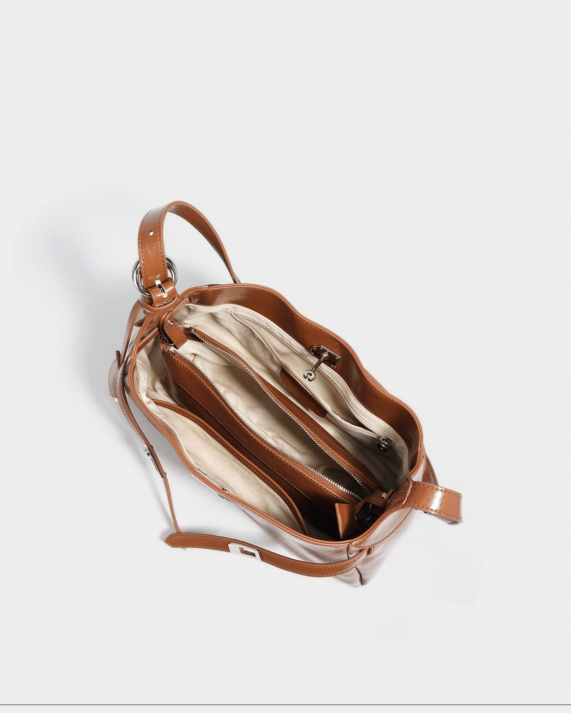 Calden Leather Shoulder Bag - VELMONTU