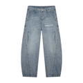 Men's Vintage Wash Barrel Leg Jeans