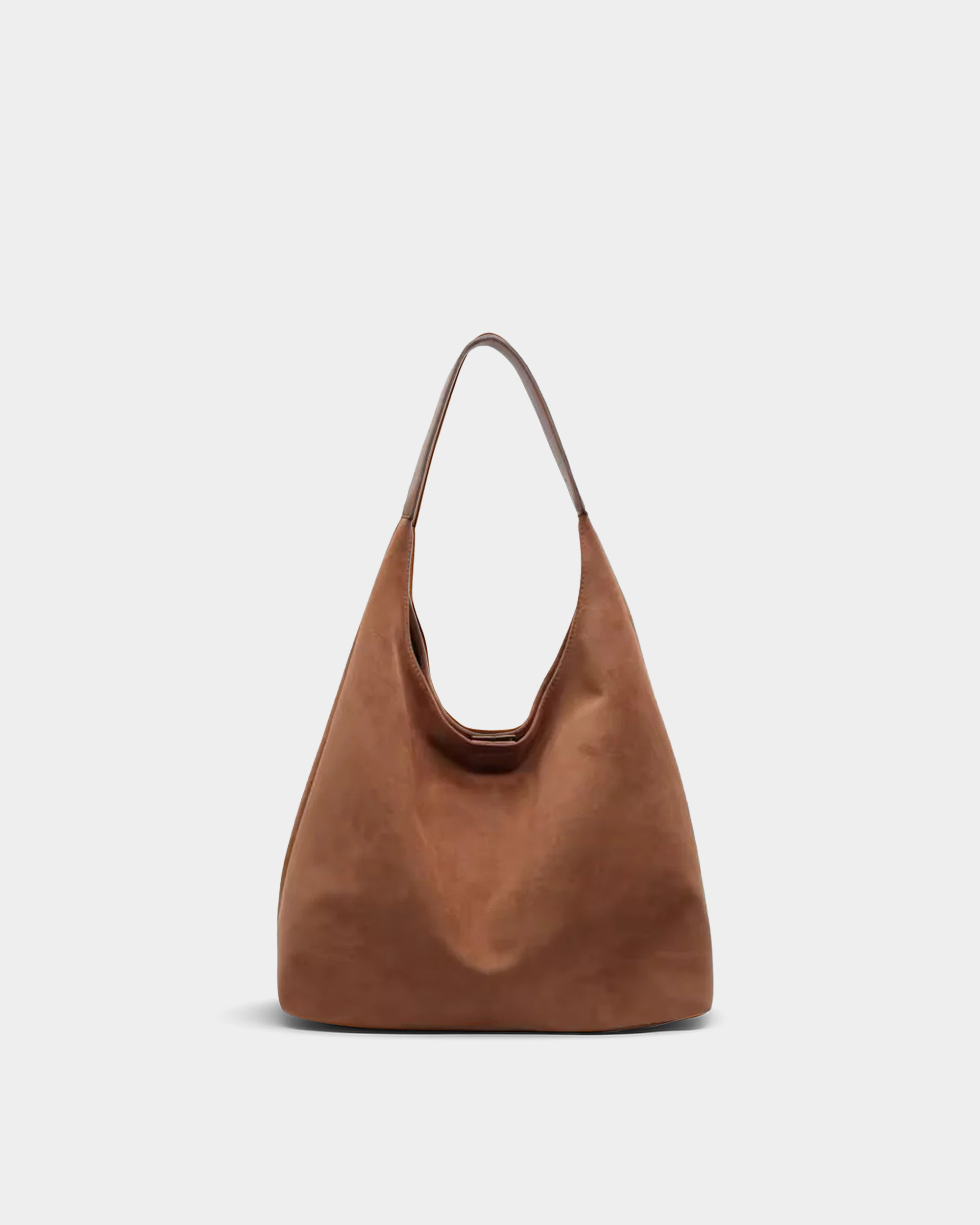 Structured Suede Hobo - VELMONTU