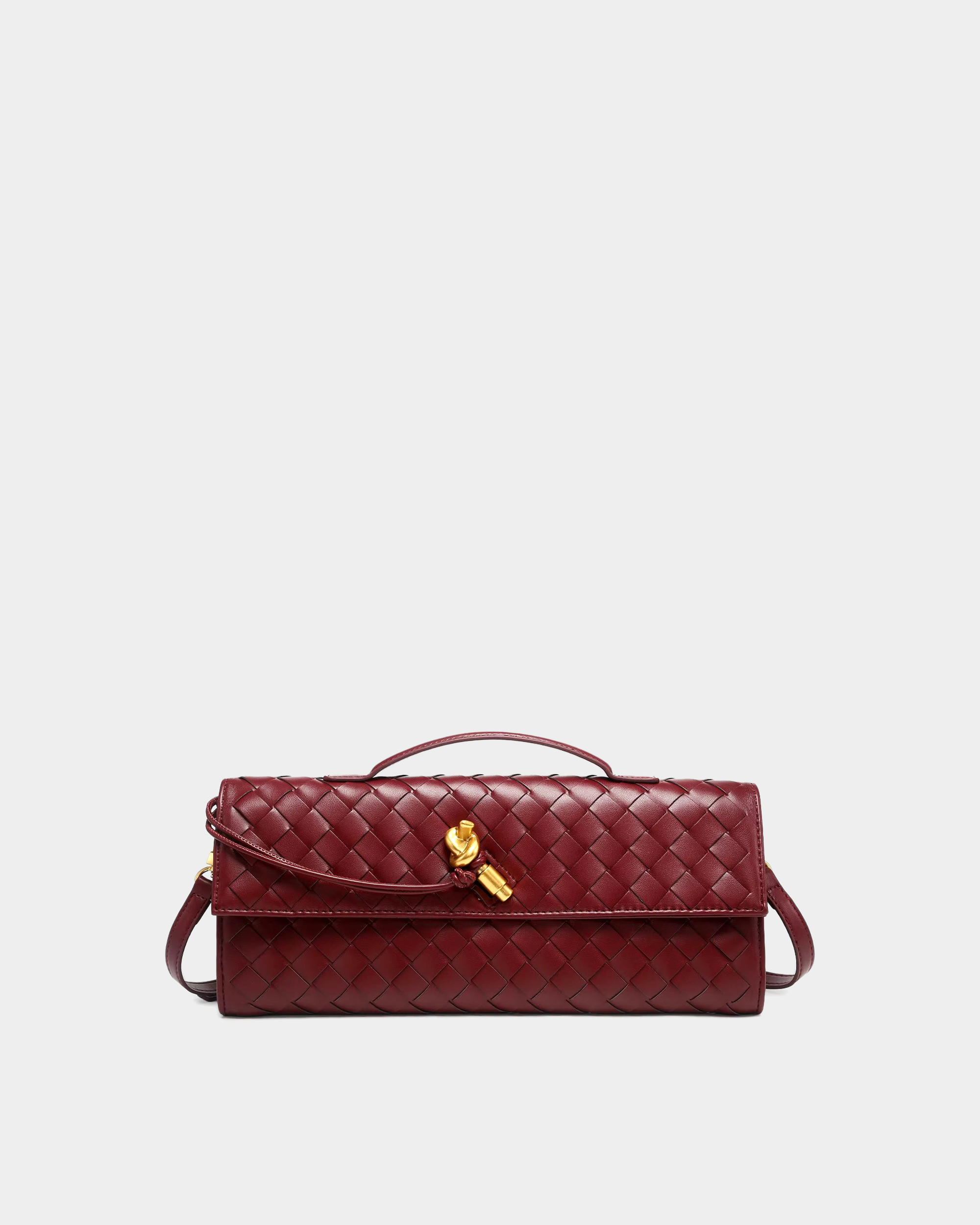 Ardell Woven Leather Satchel - VELMONTU