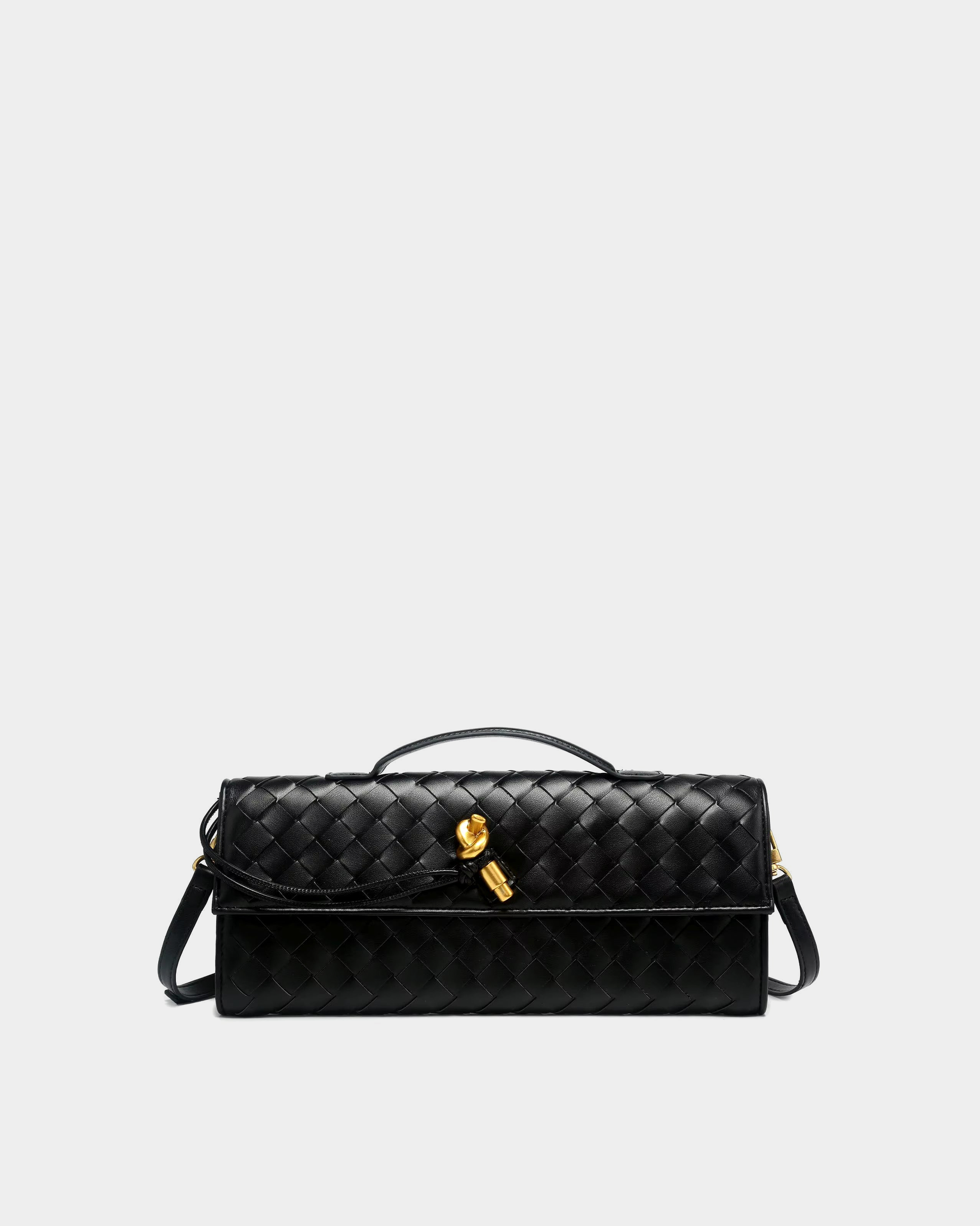 Ardell Woven Leather Satchel - VELMONTU