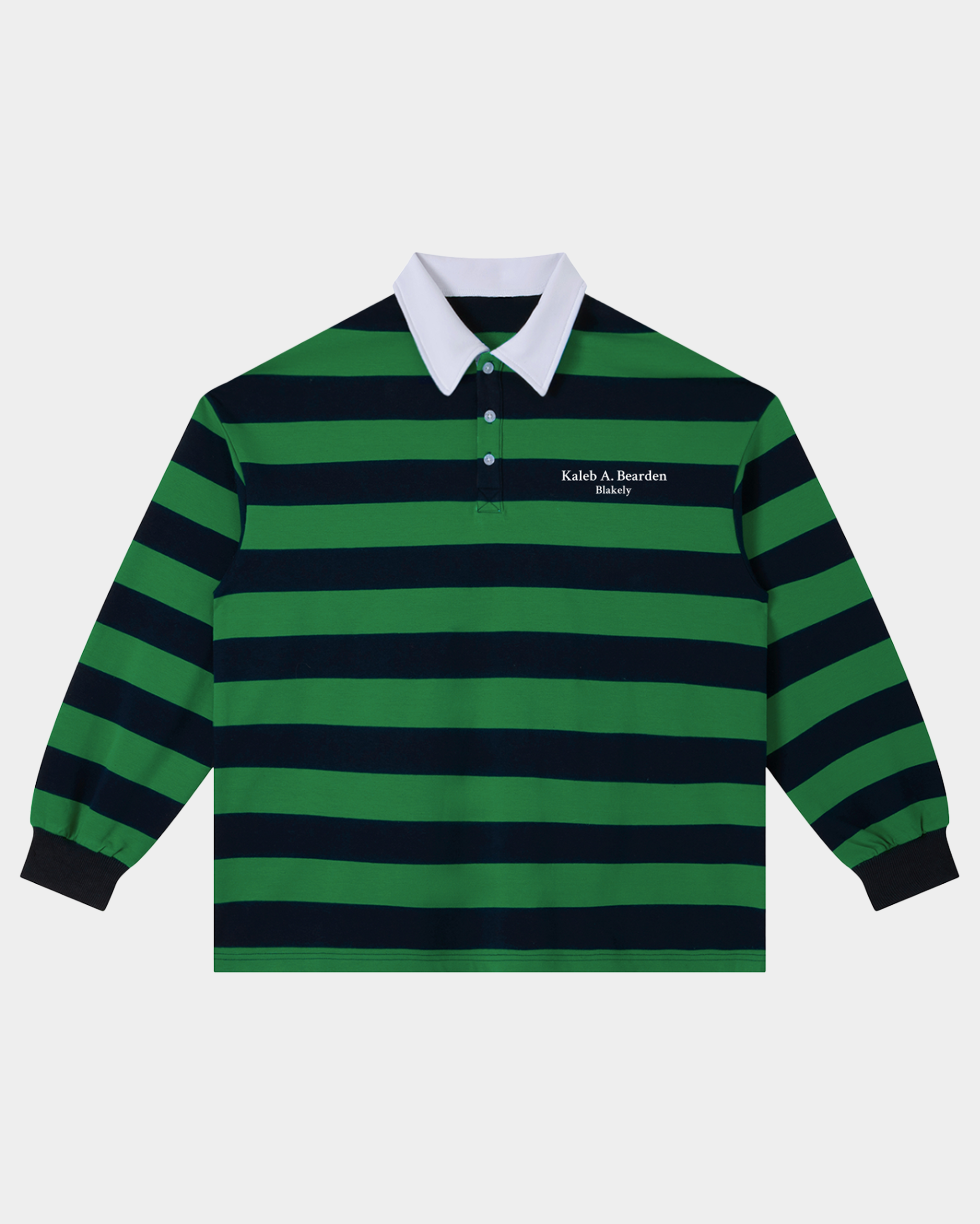 *Old Striped Cotton Rugby Shirt ll