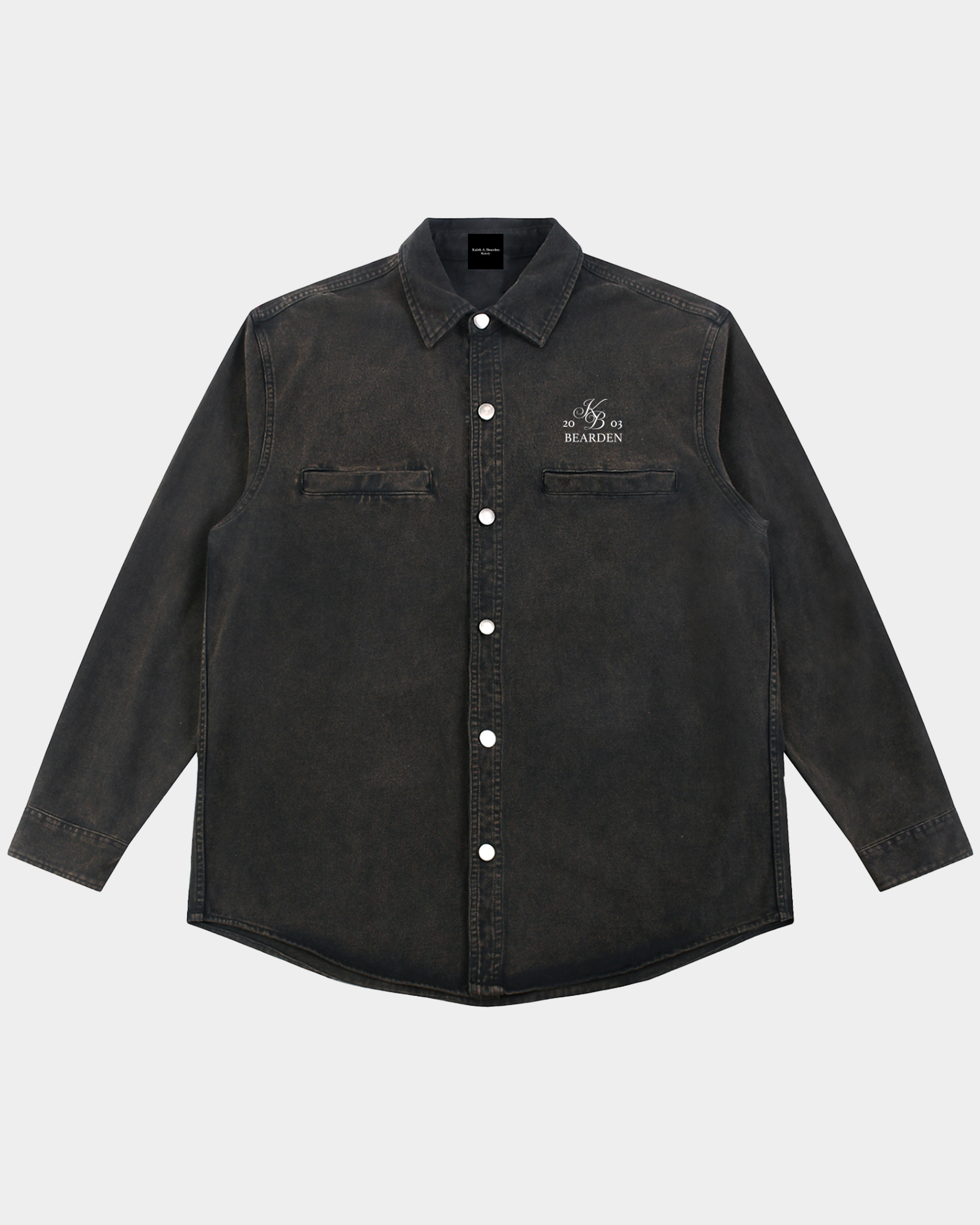 *Old Monogram Washed Denim Overshirt