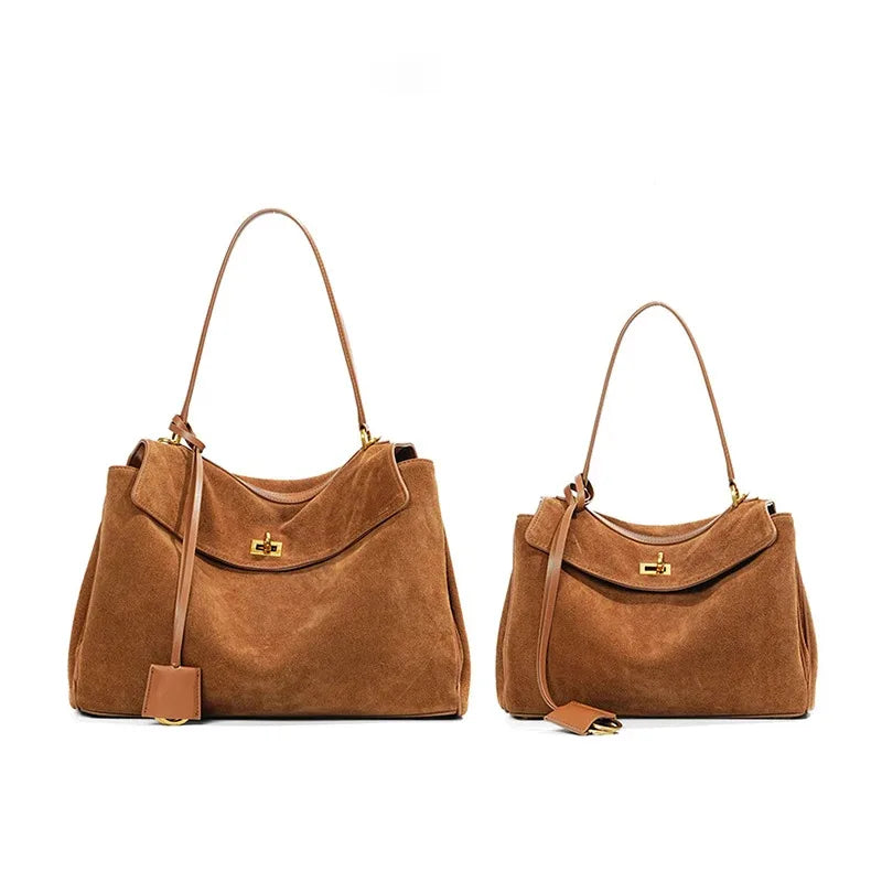 Suede "Root" Tote - VELMONTU