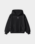ODMPOD BB Monogram Contrast Hoodie featuring a bold logo print and contrasting fabric details on a casual, comfortable hoodie.