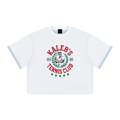 Kaleb's Tennis Club graphic T-shirt by ODMPOD featuring a tennis-themed design and casual fit.