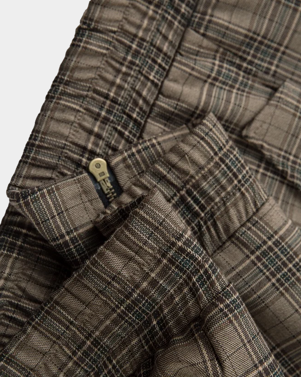 Plaid Zip-Front Jacket