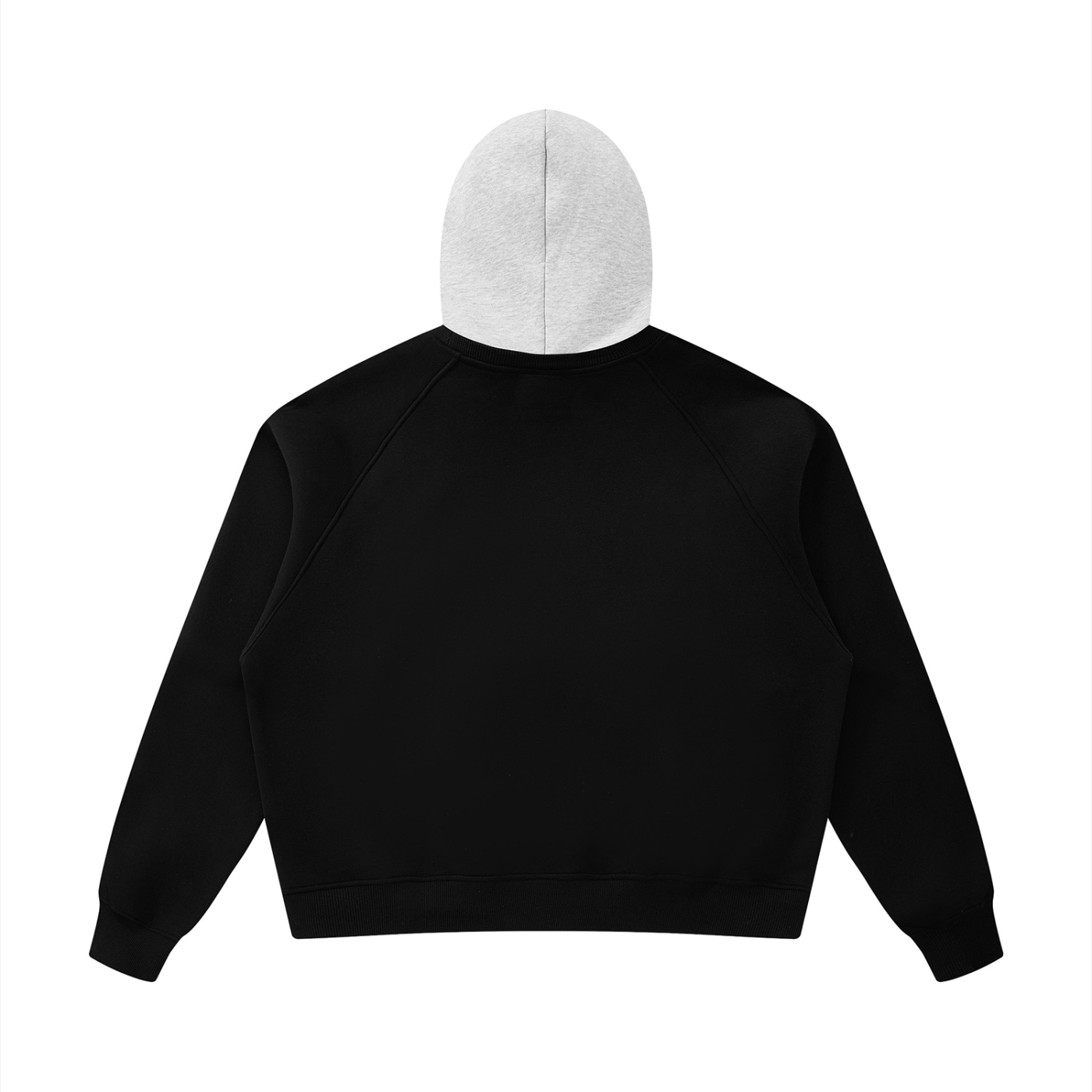 ODMPOD contrast hooded pullover featuring a stylish fit and color block design, with a front pouch pocket and adjustable drawstrings.