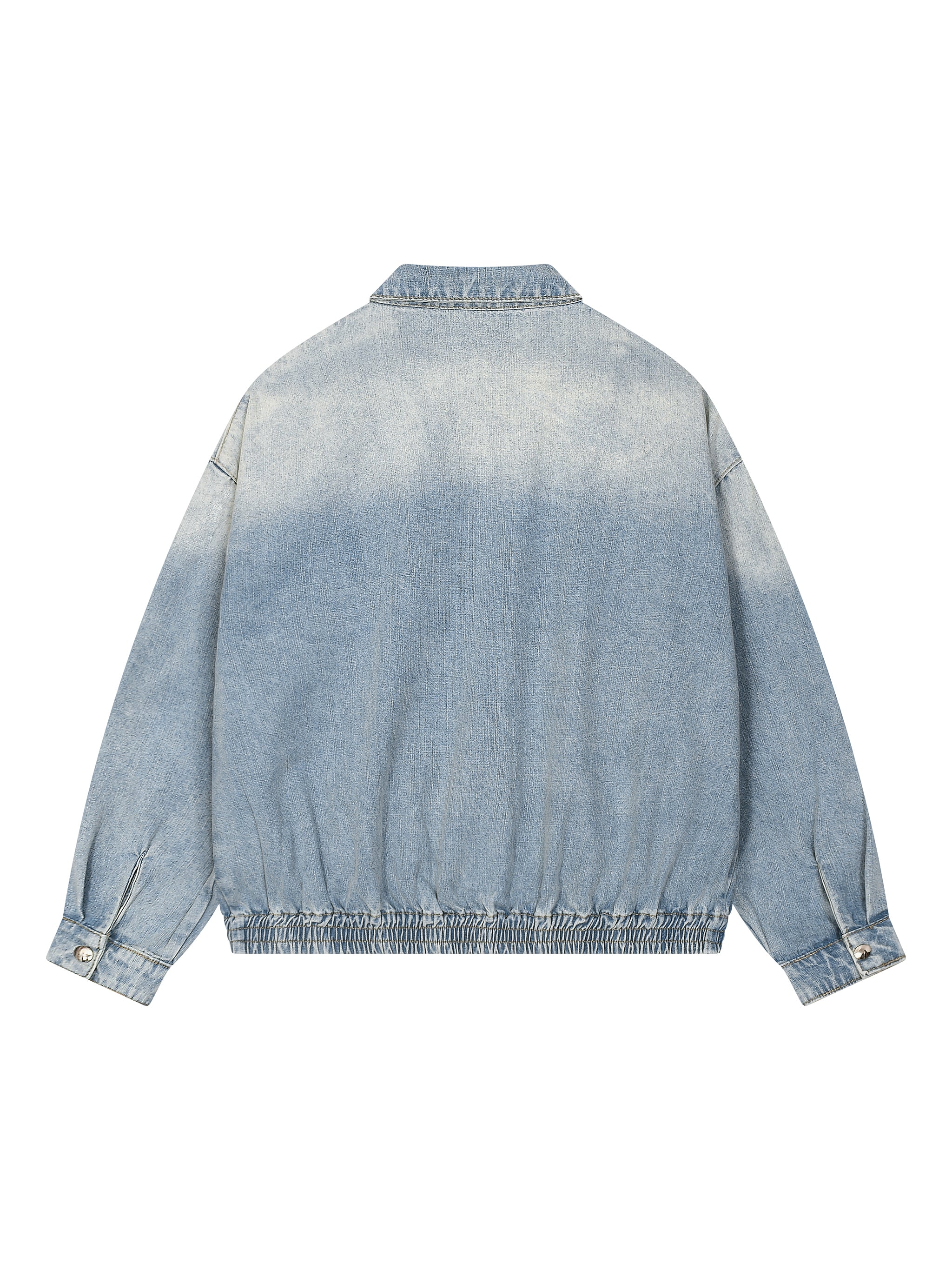 ODMPOD KAB Washed Blouson in light fabric, stylish casual jacket with washed finish, displayed on a hanger.