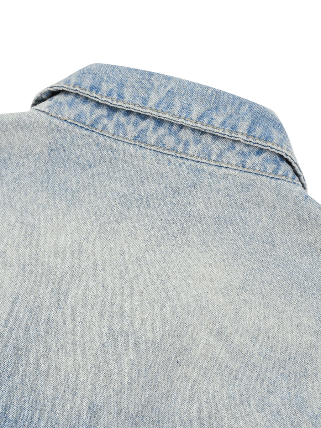 ODMPOD KAB Washed Blouson showing front view with washed fabric texture and classic collar, casual style jacket.