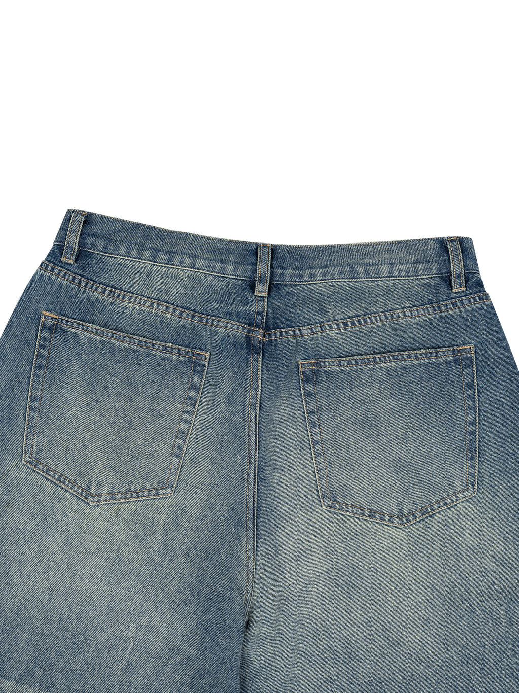 ODMPOD Sunfade Wide Leg Jean showing light wash denim with wide-leg cut and classic five-pocket style.