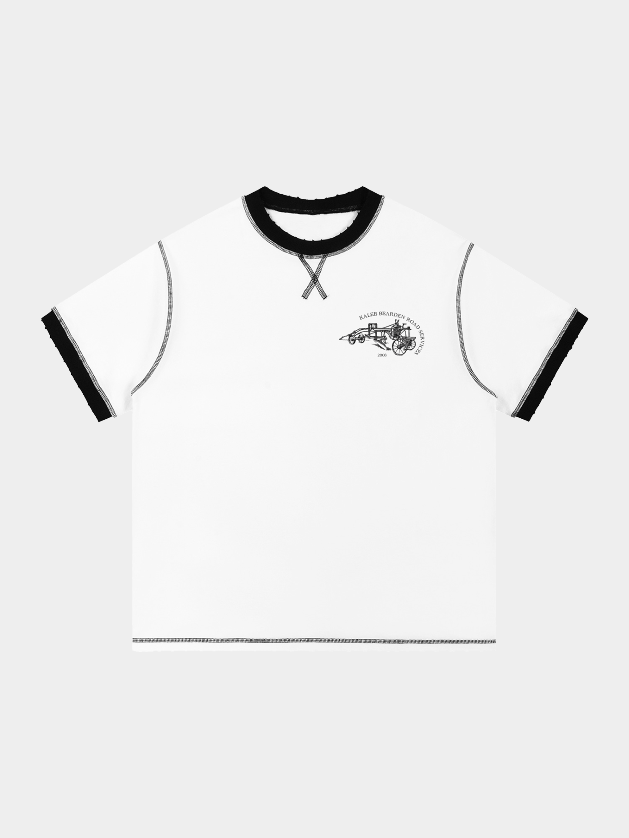 Contrast-Stitched Cotton T-Shirt